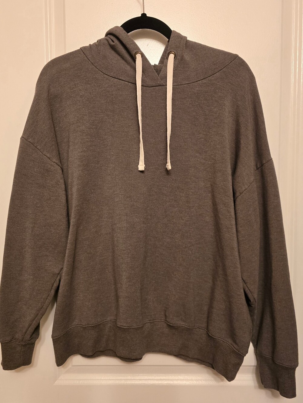 Buffalo David Bitton Olive Gray Hoodie with Black Drawstrings Size L